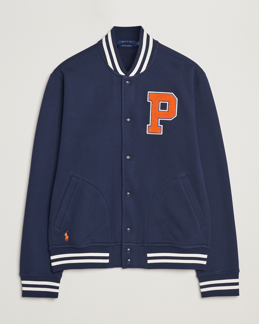 Men | Seasonal Offer | Polo Ralph Lauren | Baseball Varsity Jacket Cruise Navy