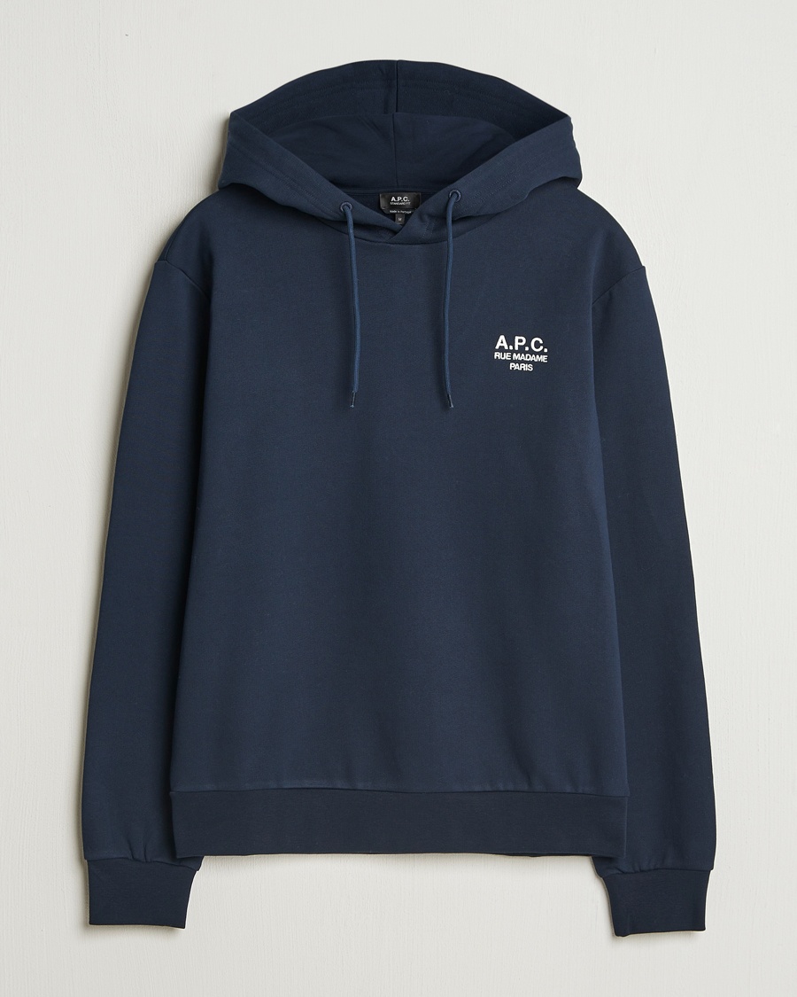 A.P.C. Rue Madame Hoodie Dark Navy – Blue
