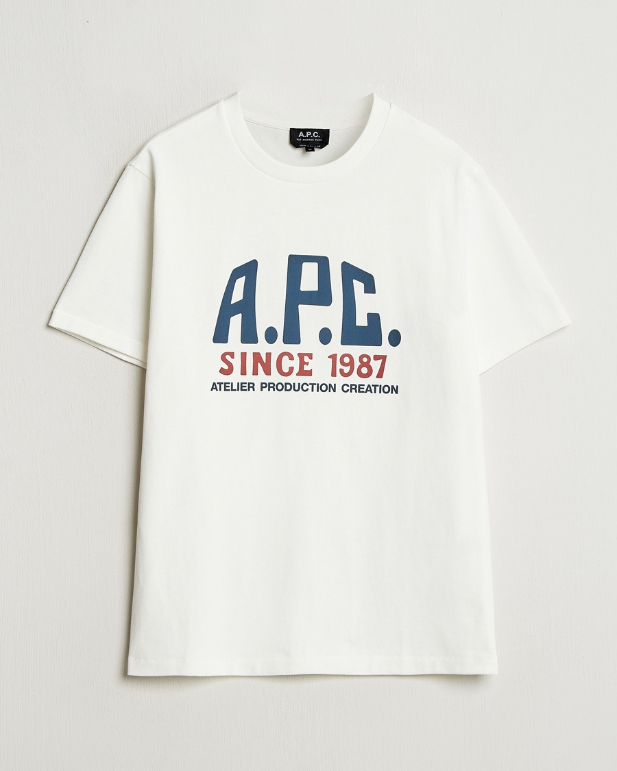 Men | Contemporary Creators | A.P.C. | Print Label T-Shirt White