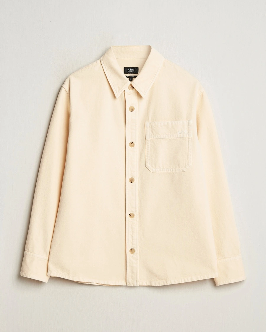 Men | Shirt Jackets | A.P.C. | Basile Denim Overshirt Vanilla