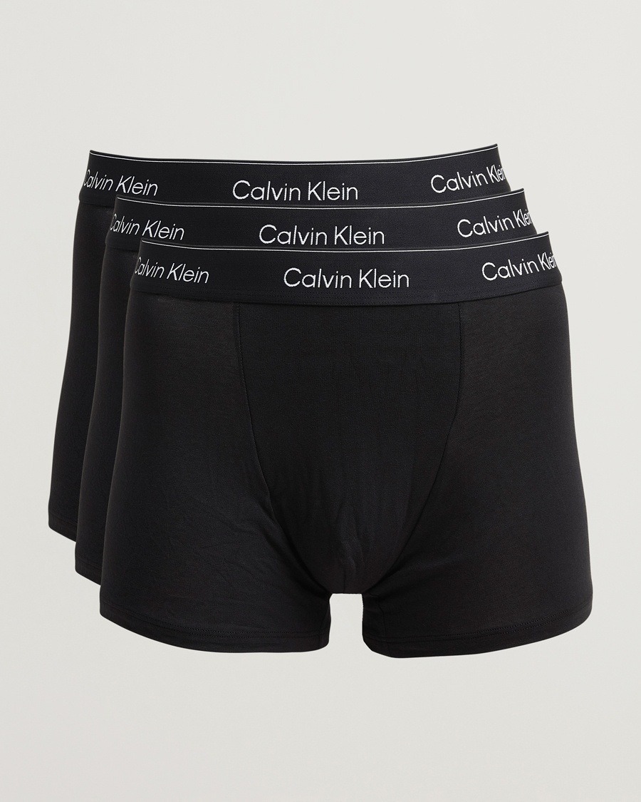 Men | Calvin Klein | Calvin Klein | 3-Pack Icon Cotton Stretch Relaxed Trunk Black