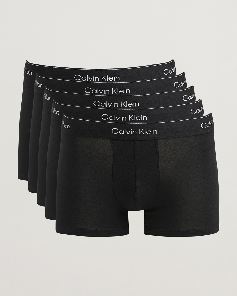 Calvin Klein 5-Pack Icon Cotton Stretch Trunk Black – Black