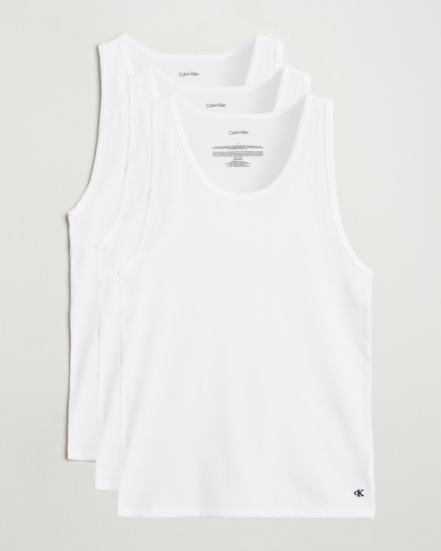 Calvin Klein 3-Pack Cotton Tank Top White – White