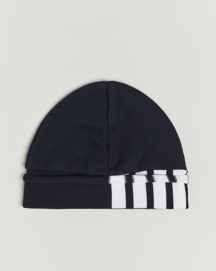 Men | Loyalty Offer | Thom Browne | 4-Bar Beanie Navy