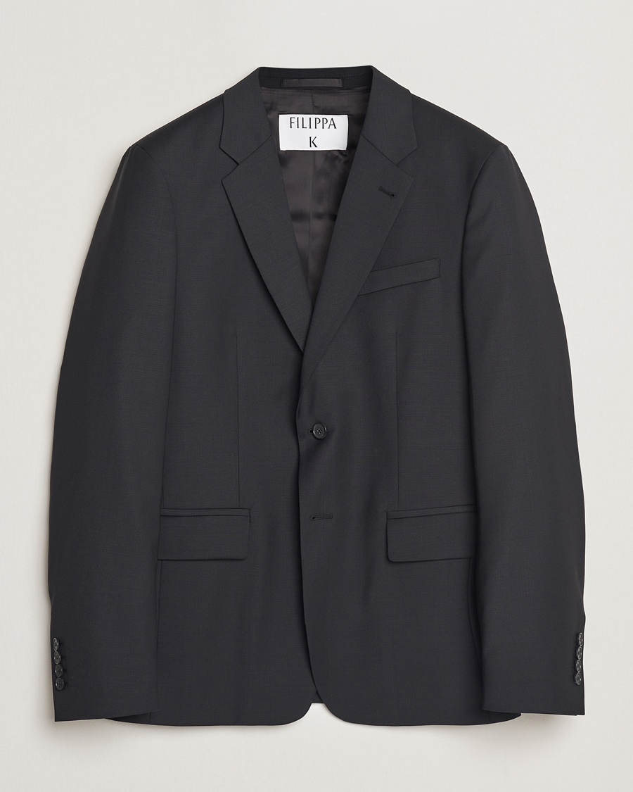 Filippa K Slim Wool Blazer Black – Black