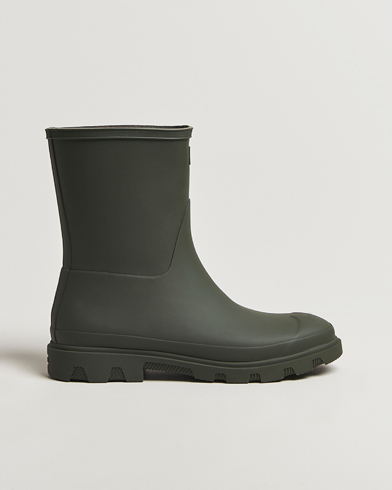 Hunter Boots Downpour Short Boot Dark Olive – Green