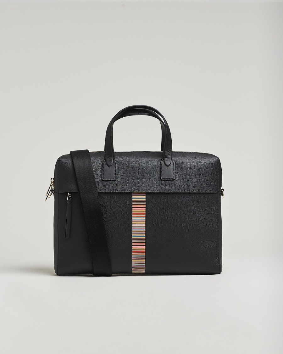 Paul Smith Paul SmithSignature Trim BriefcaseBlack – Black