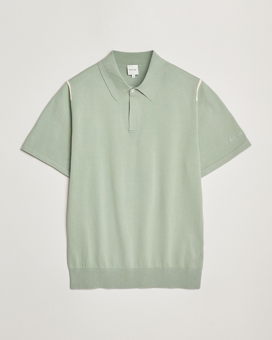 Men | Loyalty Offer | Paul Smith | Cotton Knitted Polo Green