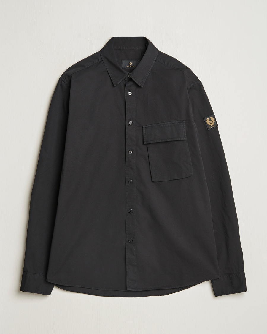 Men | Belstaff | Belstaff | Scale Cotton Pocket Shirt Black