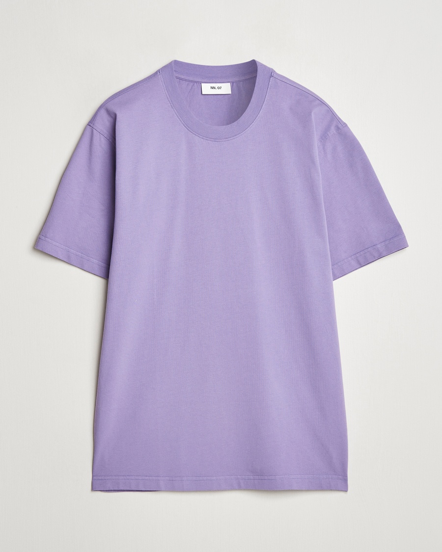 Men | NN07 | NN07 | Adam Pima Crew Neck T-Shirt Violette