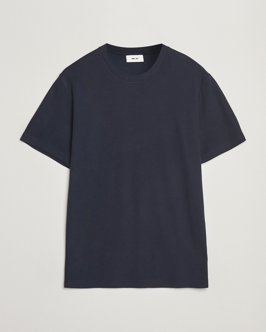 NN07 Clive Crew Neck T-Shirt Navy Blue – Blue