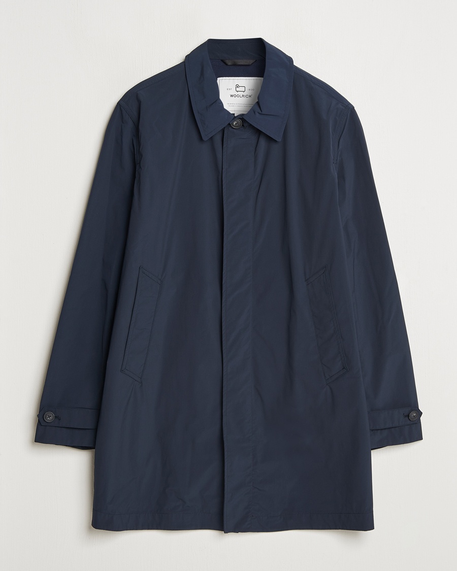 Men | Classic jackets | Woolrich | City Carcoat Melton Blue