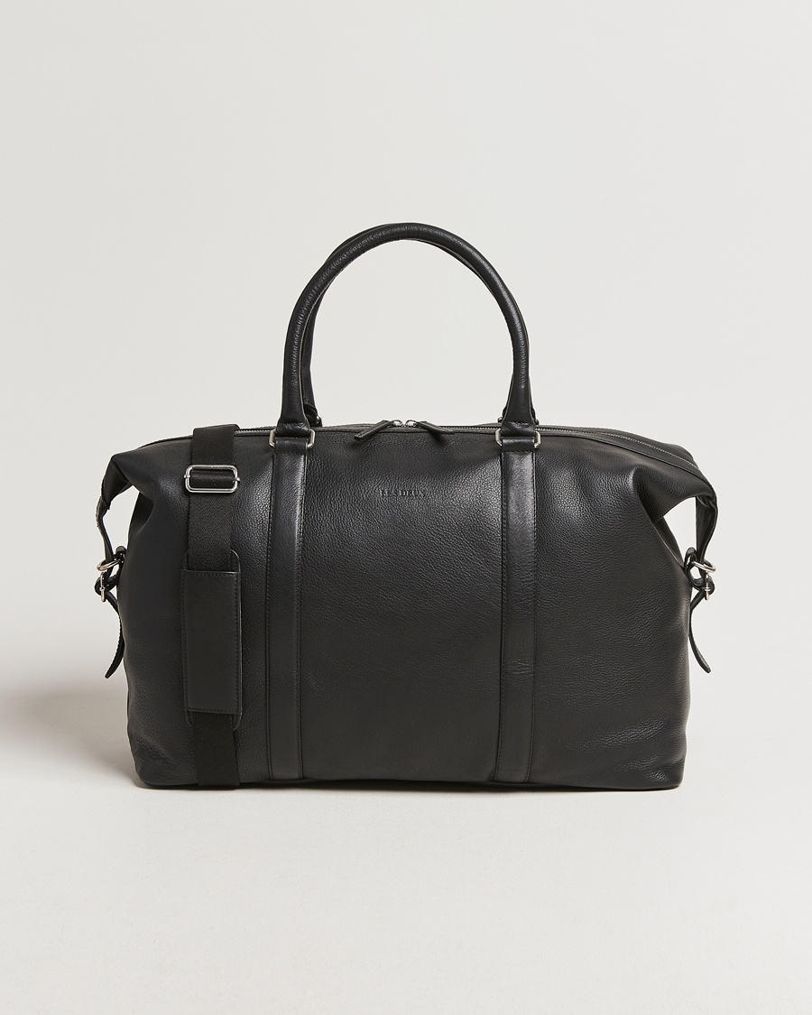 Men | Weekend Bags | LES DEUX | Leather Weekendbag Black