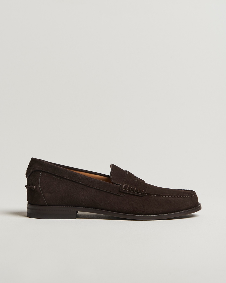 Men | Luxury Classics | Bally | Charlex Suede Moccasin Ebano