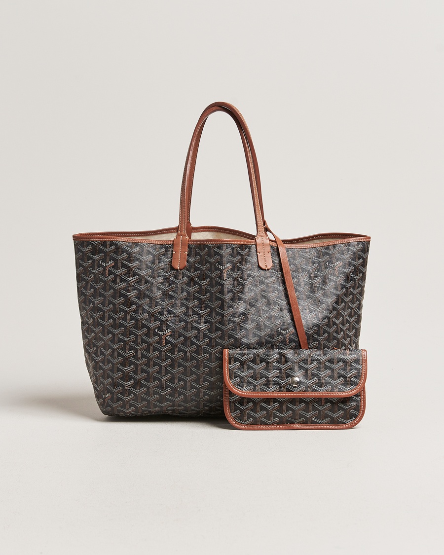 Men | | Goyard Pre-Owned | Saint Louis PM Coated Canvas Tote Bag Brown
