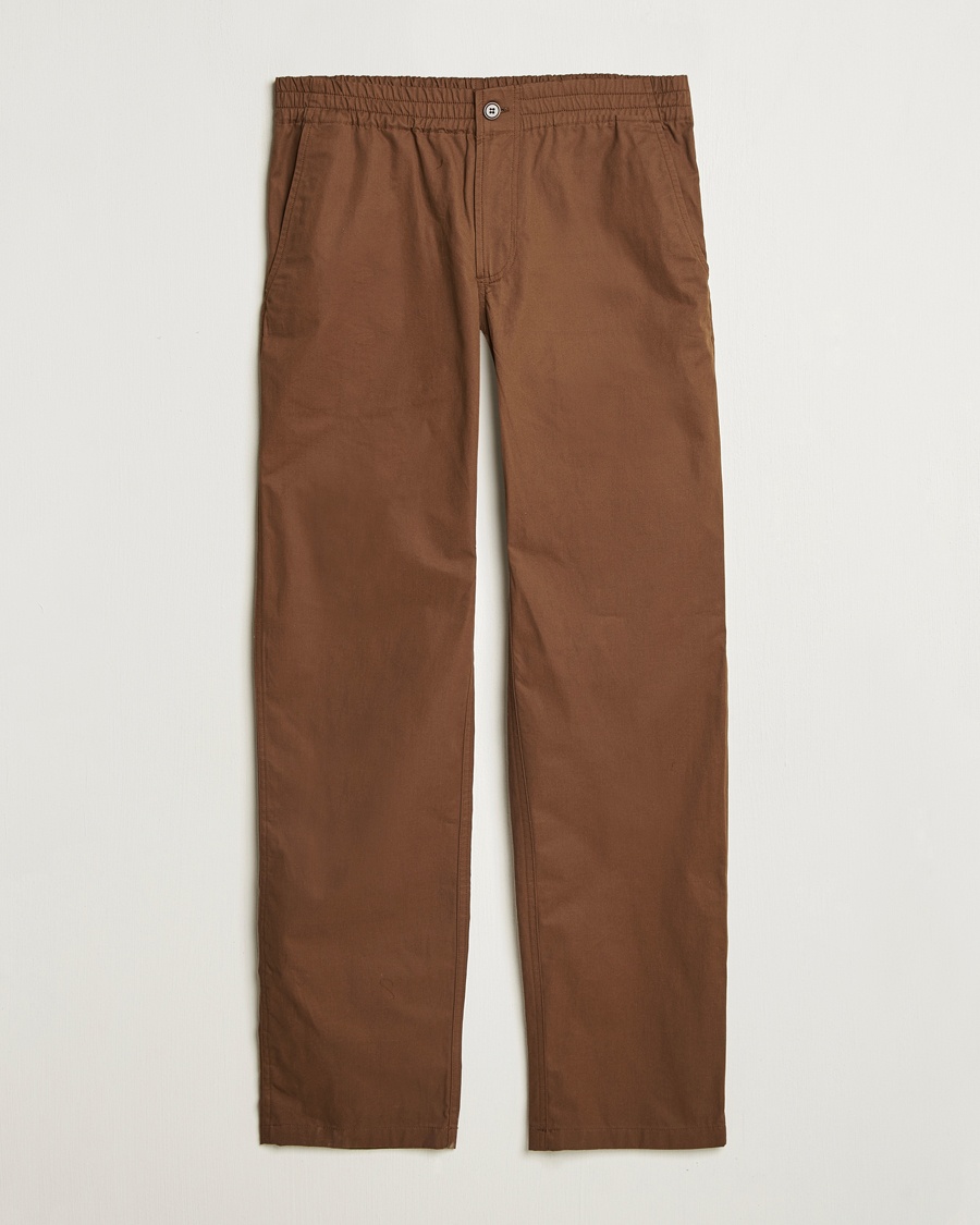 Men | Trousers | A.P.C. | Chuck Cotton Drawstring Trousers Brown