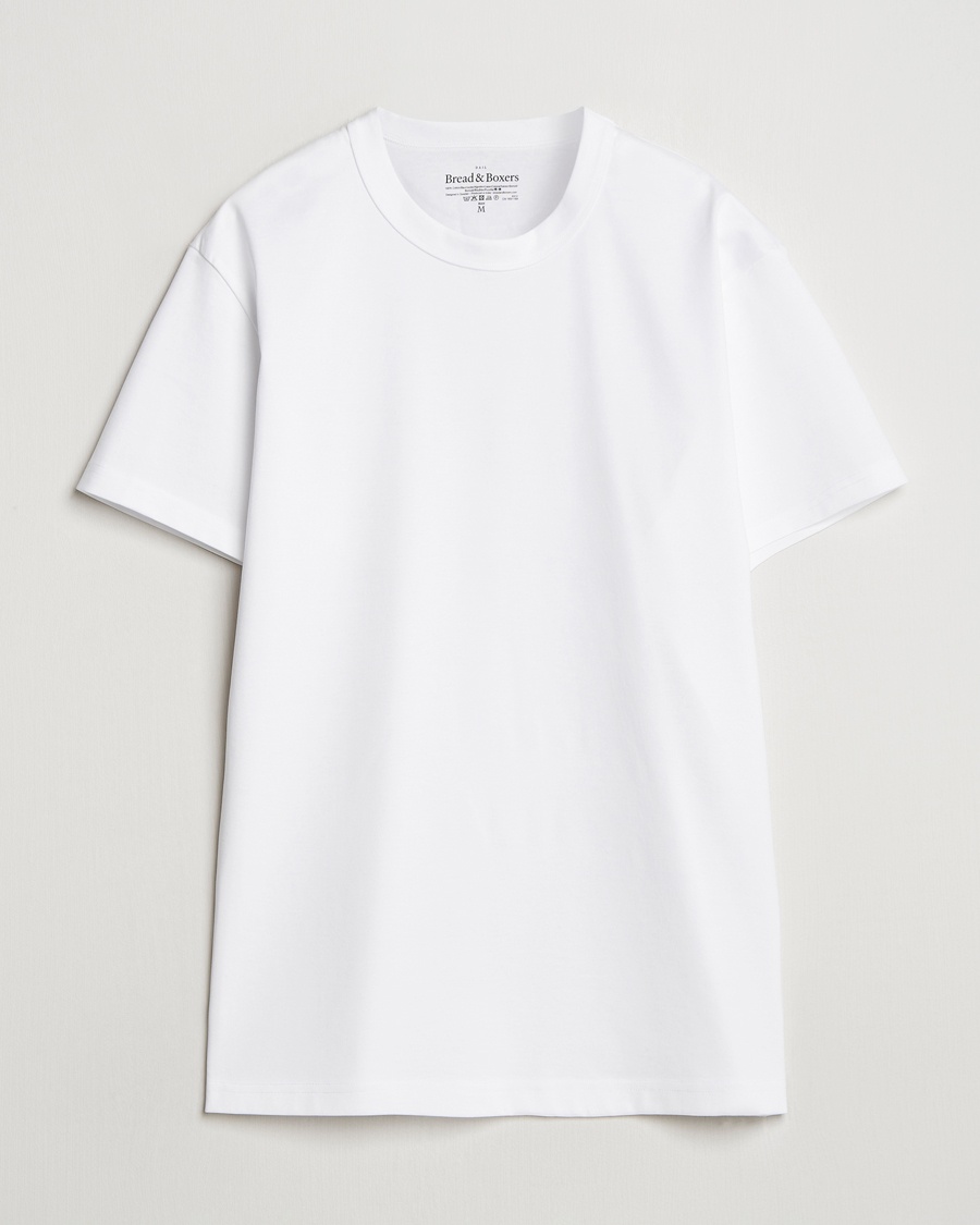 Bread & Boxers Pima Cotton Crew Neck T-Shirt White – White