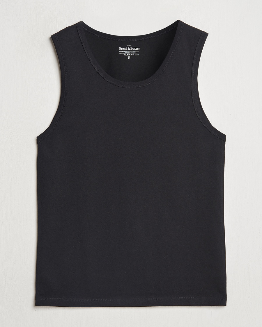 Bread & Boxers Relaxed Tank Top Black – Black