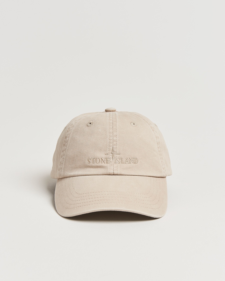 Men | Stone Island | Stone Island | Cotton Gabardine Cap Desert