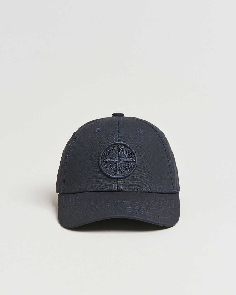Men | Stone Island | Stone Island | Classic Cotton Cap Navy Blue