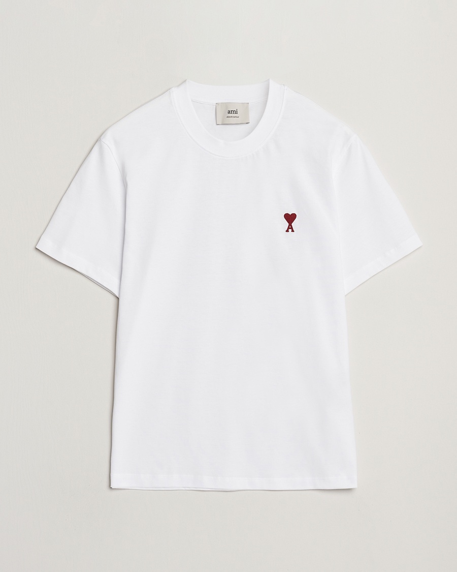 Men | White t-shirts | AMI | Heart Logo T-Shirt White