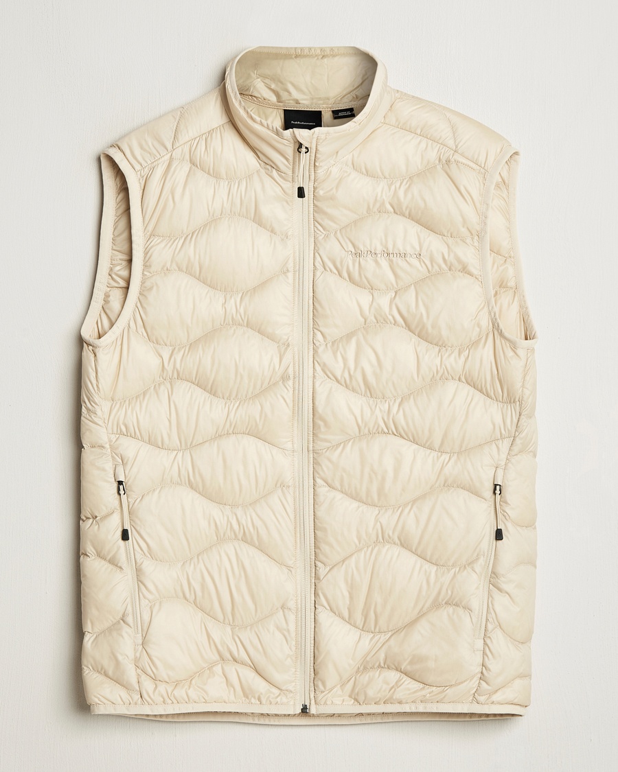 Men | Gilets | Peak Performance | Helium Down Vest Sand Fog