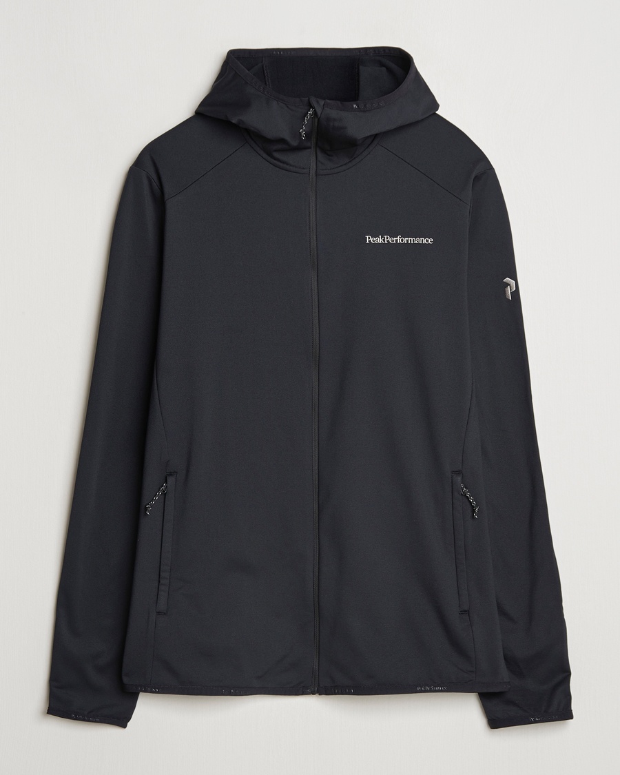 Men | Peak Performance | Peak Performance | Light Hooded Full Zip Black