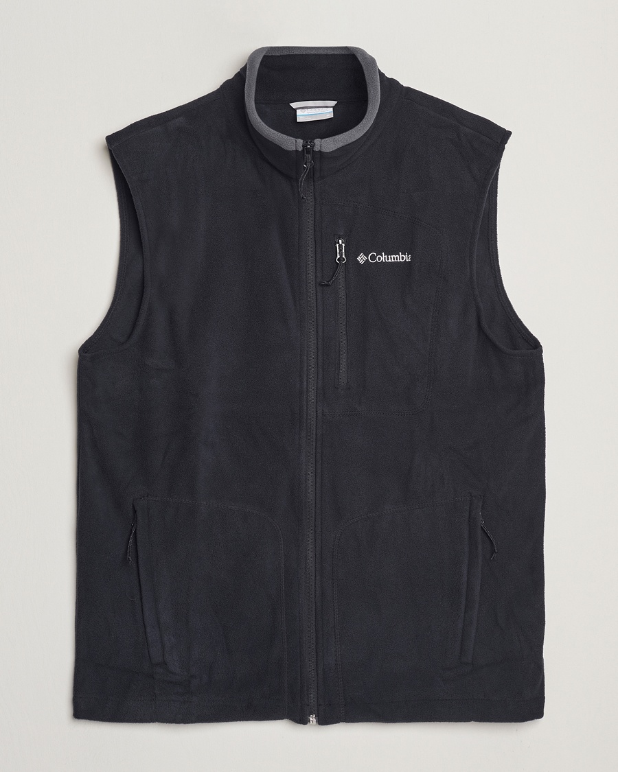 Columbia Fast Trek Full Zip Fleece Vest Black – Black