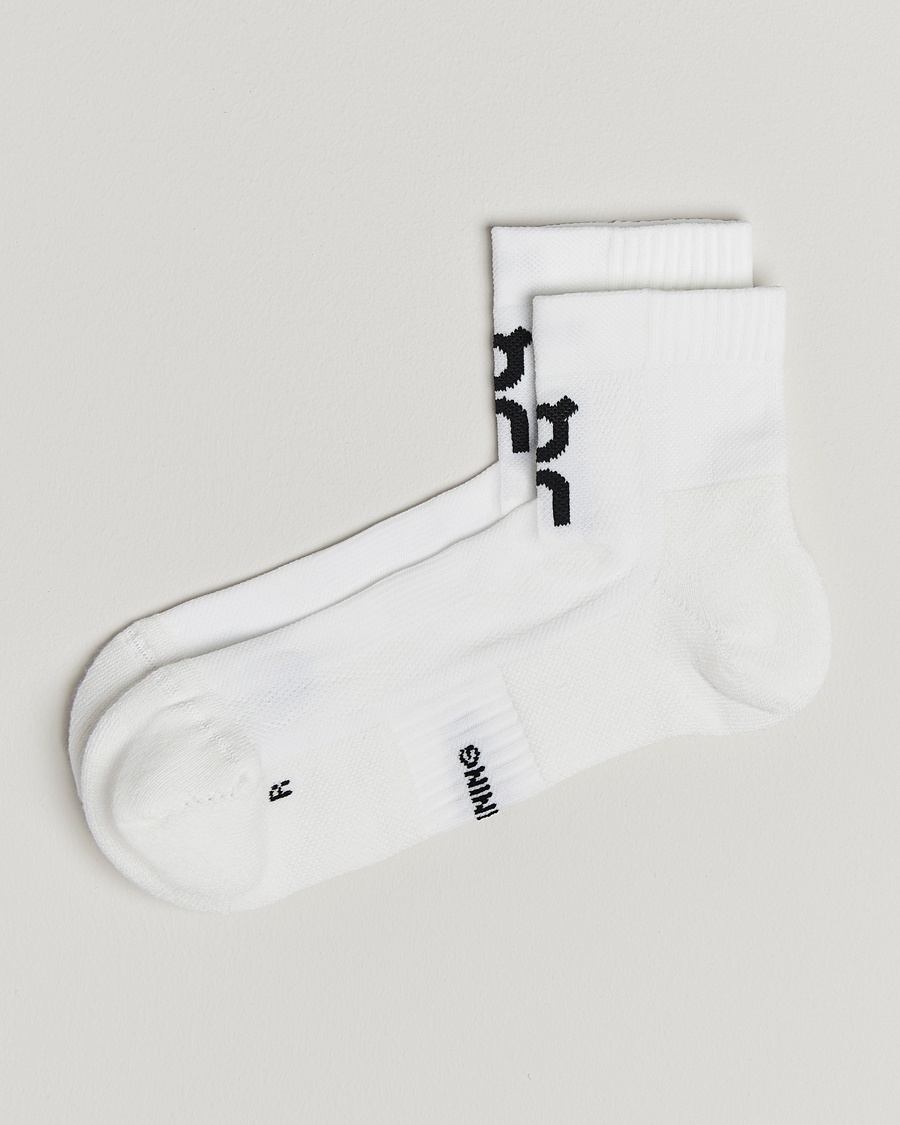 Men | Clothing | On | Core Run Sock Mid 2-Pack White