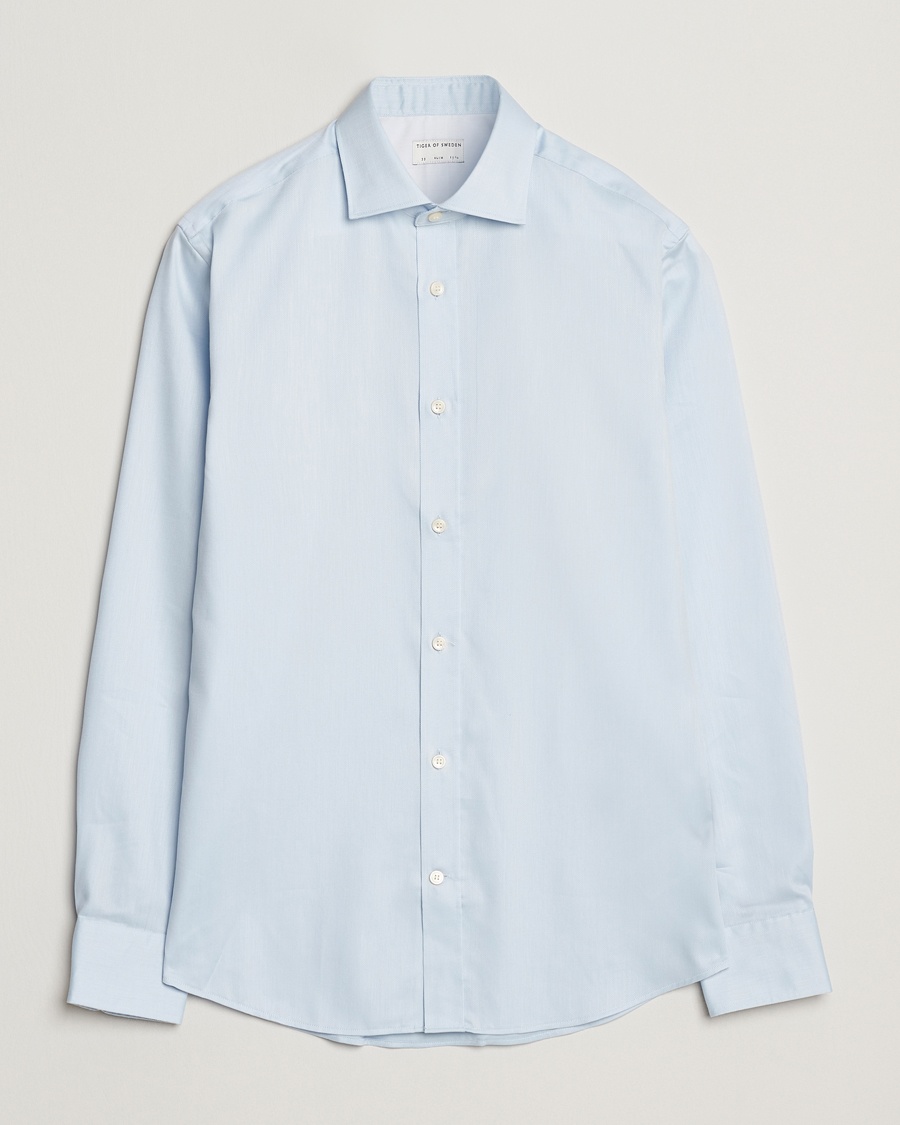 Men | Seasonal Offer | Tiger of Sweden | Adley Cotton Shirt Light Blue
