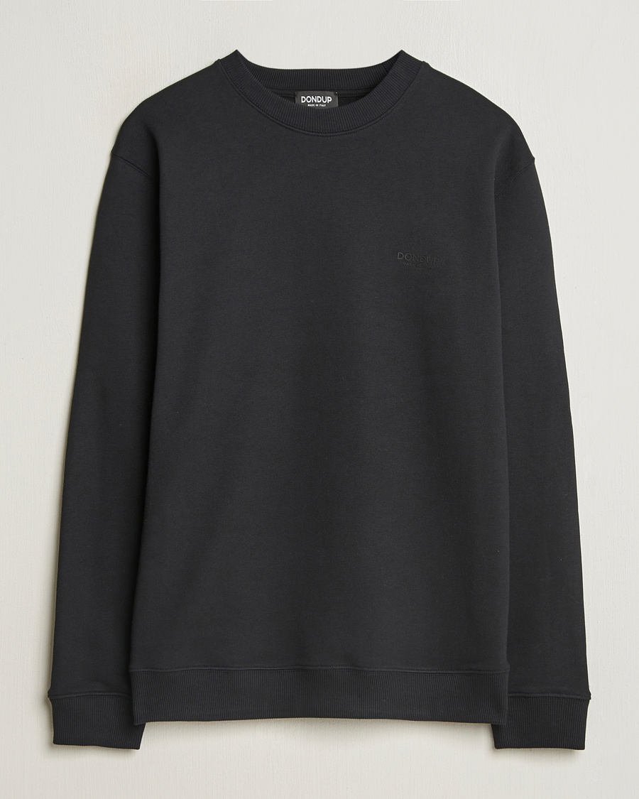 Men | Dondup | Dondup | Logo Crew Neck Sweatshirt Black