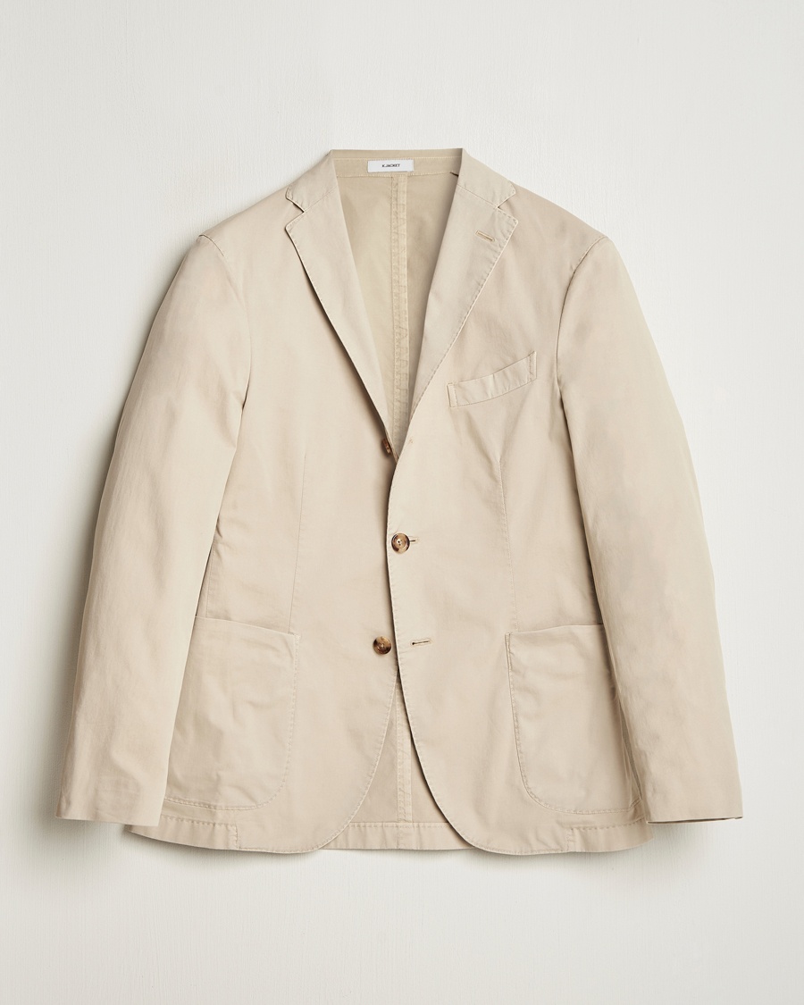 Men | Blazers | Boglioli | K Jacket Supima Cotton Blazer Beige