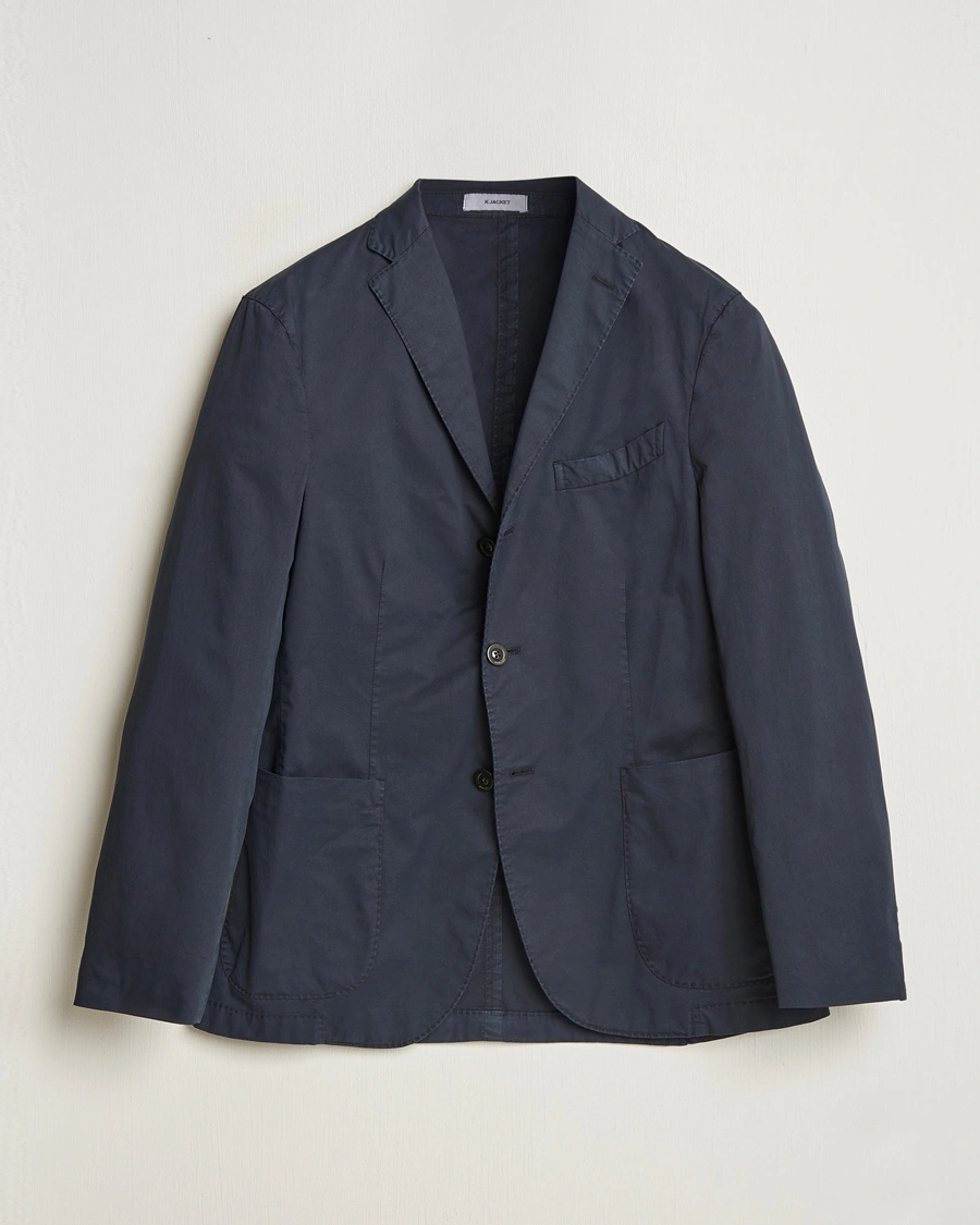 Men | Blazers | Boglioli | K Jacket Supima Cotton Blazer Navy