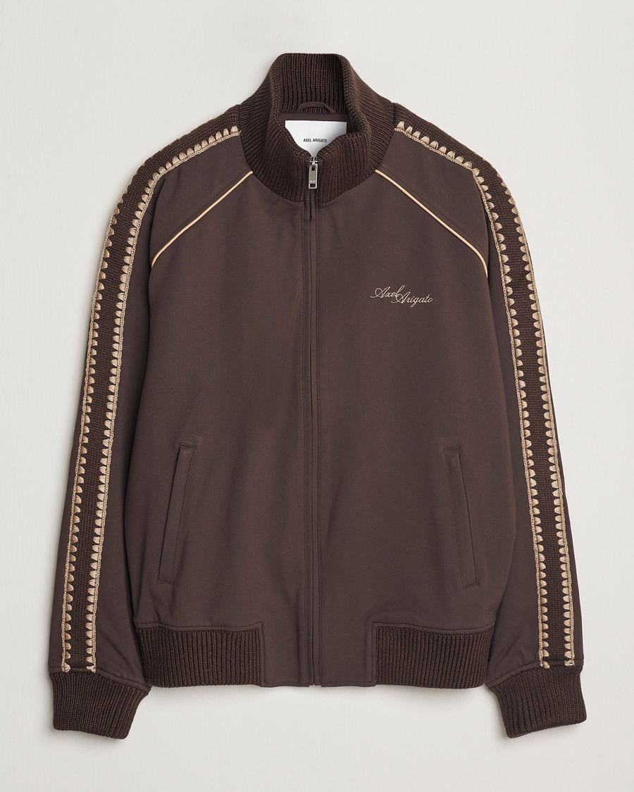 Men | Sweaters & Knitwear | Axel Arigato | Carter Track Jacket Dark Brown