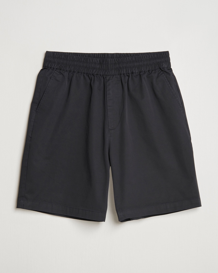Men | Drawstring Shorts | Axel Arigato | Stitch Embroidered Shorts Black