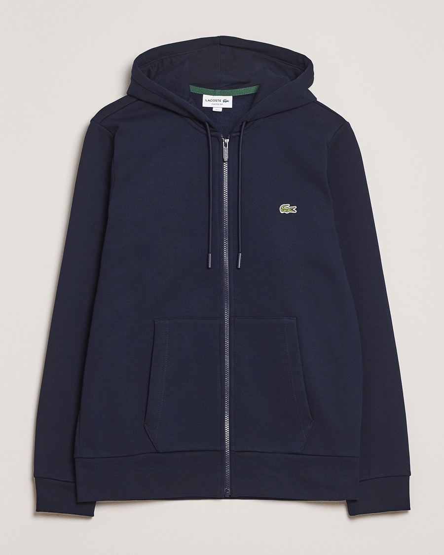 Lacoste Full Zip Hoodie Navy Blue – Blue