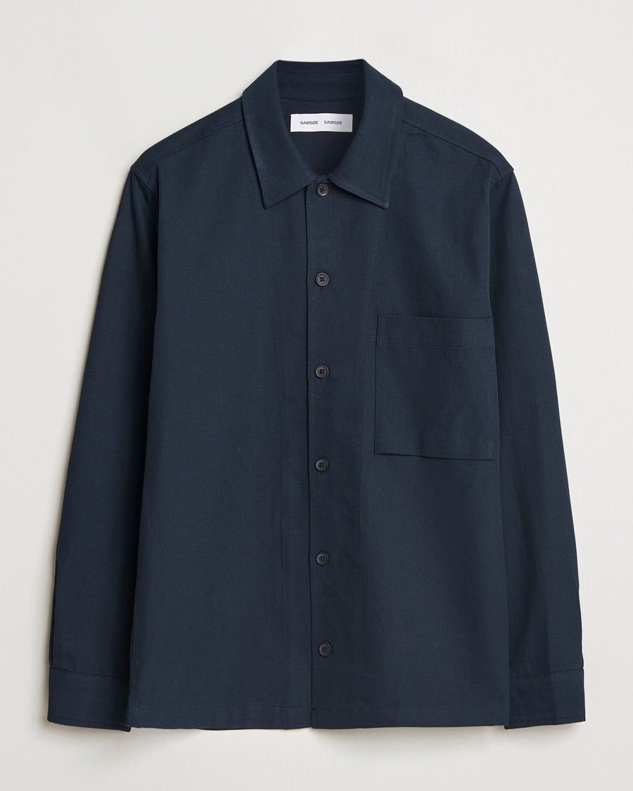 Men | Shirts | Samsøe Samsøe | Damon Go Overshirt Salute Navy