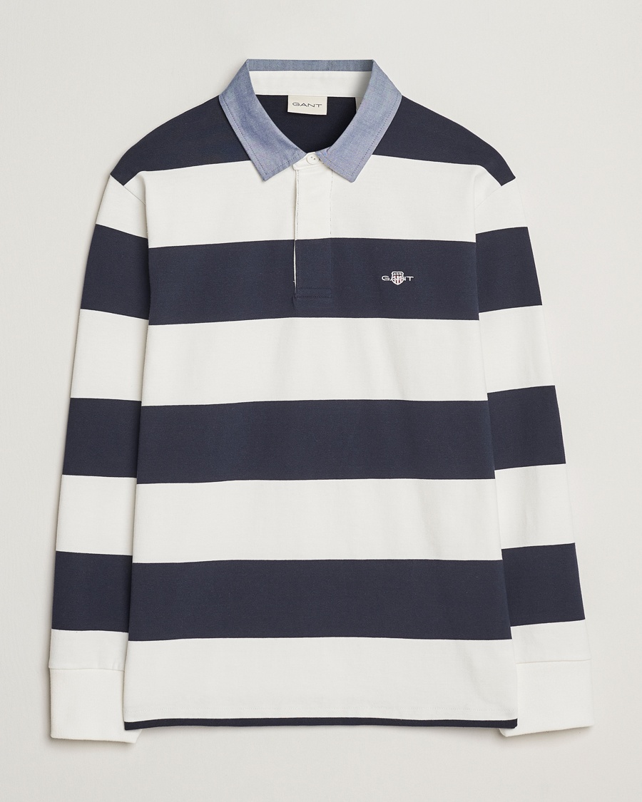 Gant Chambray Barstriped Rugger Eggshell – Blue