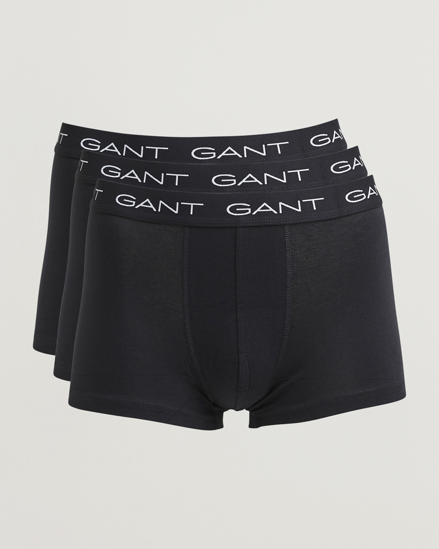 Gant 3-Pack Trunks Black – Black
