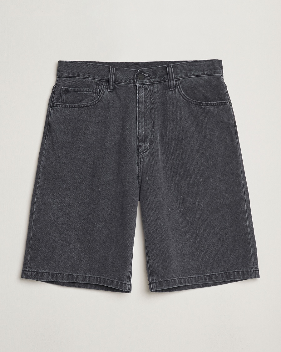 Men | Shorts | Carhartt WIP | Landon Shorts Robertson Denim Black Heavy Stone