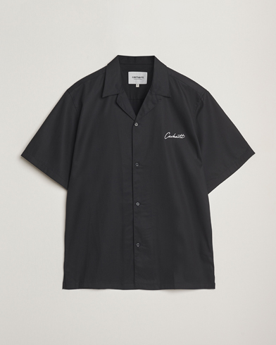 Men | Heritage Corner | Carhartt WIP | Short Sleeve Cotton/Tencel Delrey Shirt Black/White