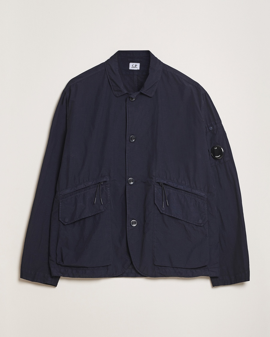 Men | Coats & Jackets | C.P. Company | Flatt Nylon Blazer Jacket Navy