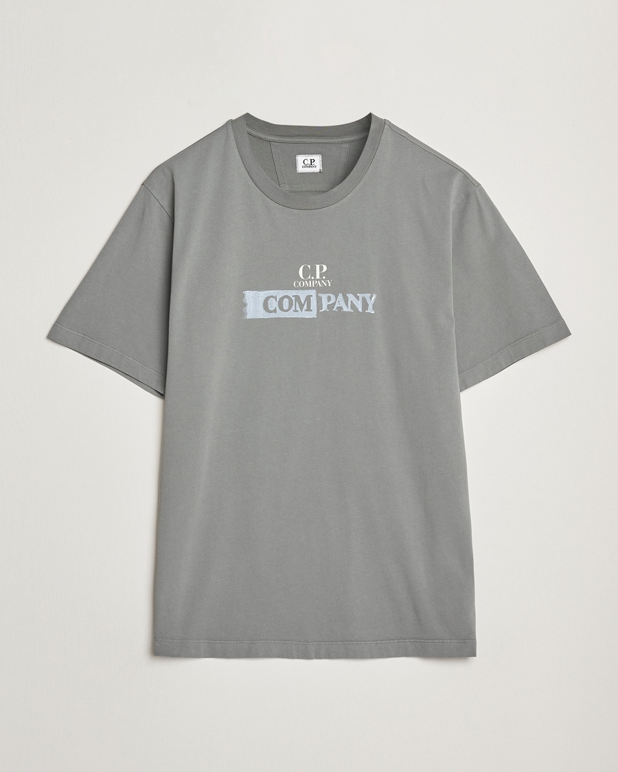 Men | T-Shirts | C.P. Company | Back Print Short Sleeve T-Shirt Grey