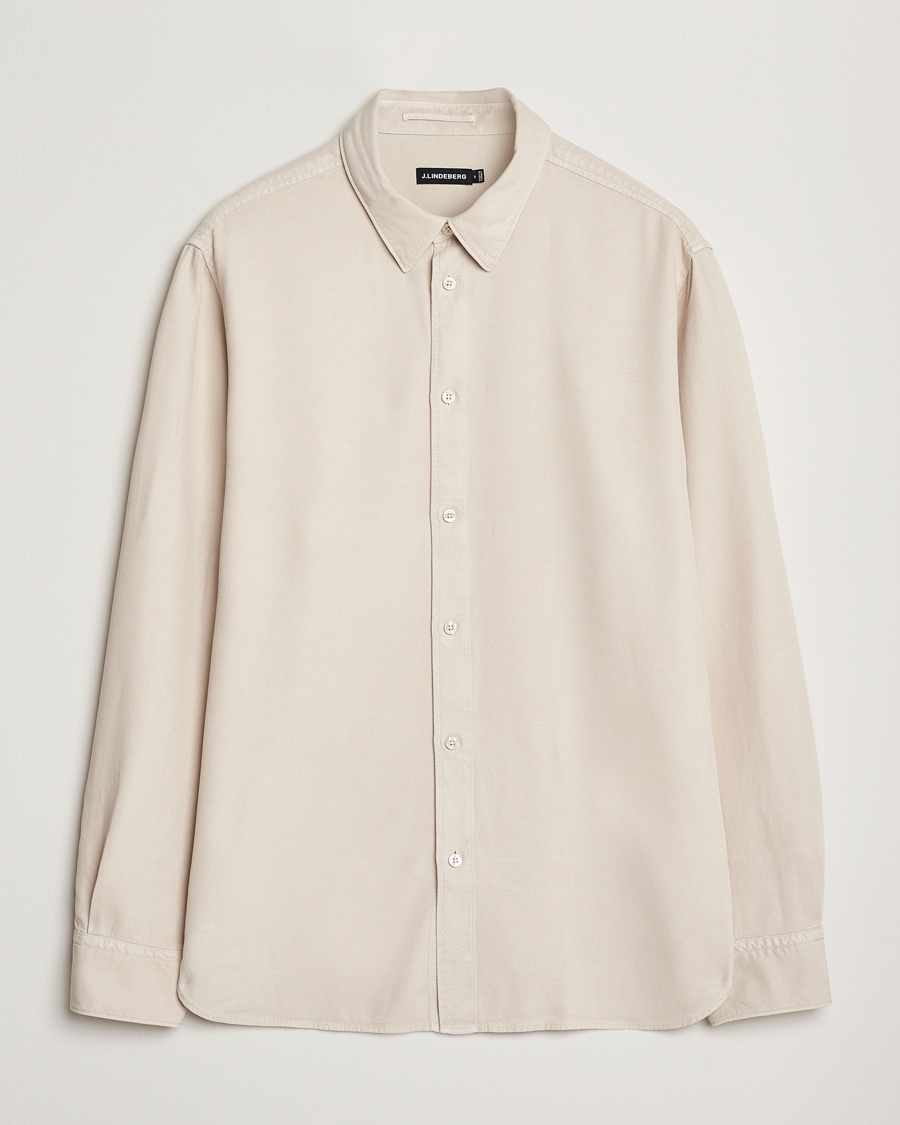 Garment Dyed Structure Tencel Shirt Moonbeam
