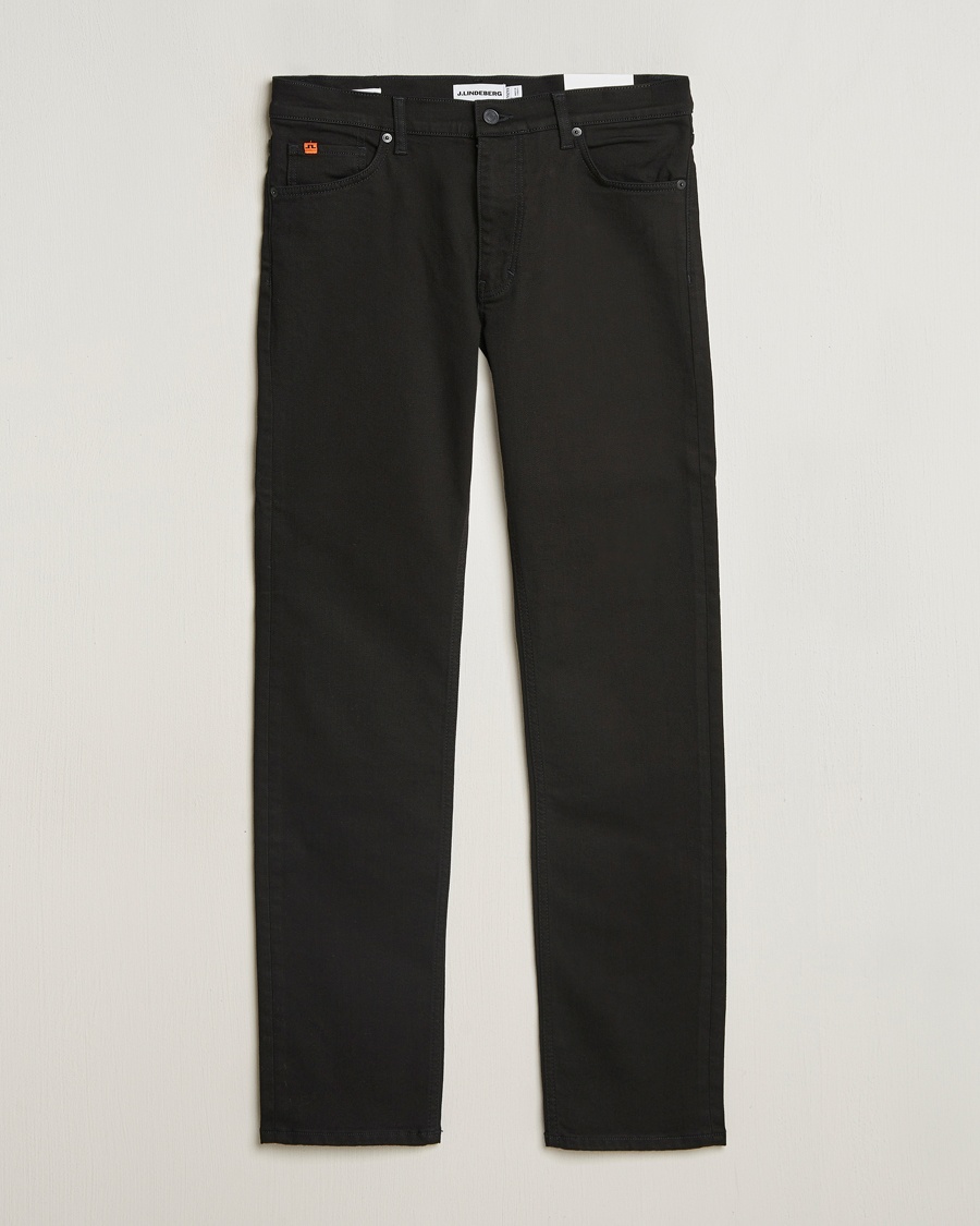 Men | Black jeans | J.Lindeberg | Jax Washed Slim Jeans Black