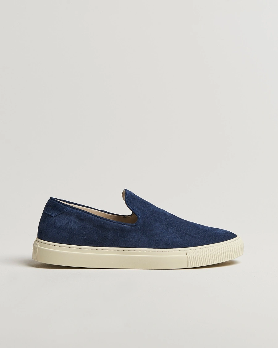 Men | Loafers | CQP | Jetty Suede Sneaker Loafer Washed Navy