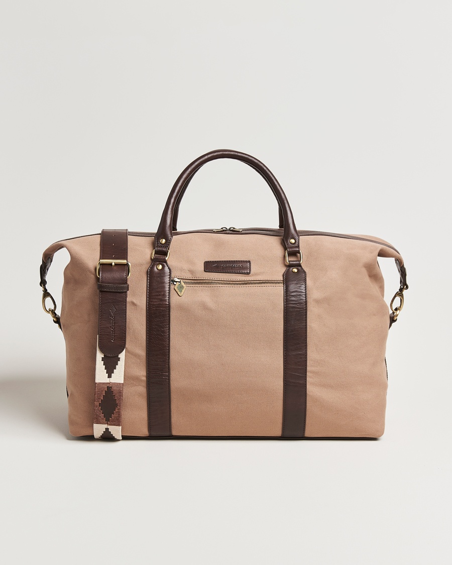 Pampeano Cabballero Large Canvas Weekend Bag Khaki – Brown