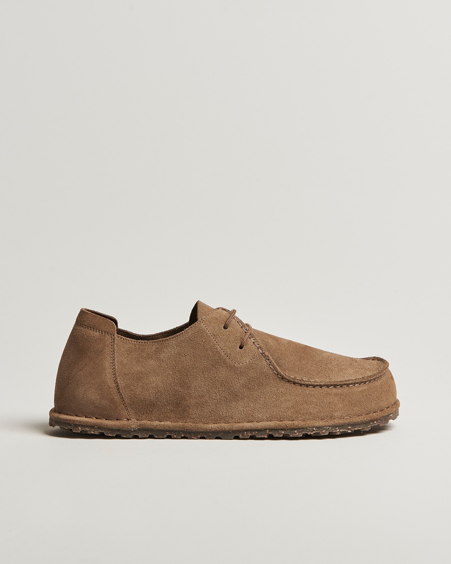 Men | Loafers | BIRKENSTOCK | Utti Lace Suede Loafer Gray Taupe