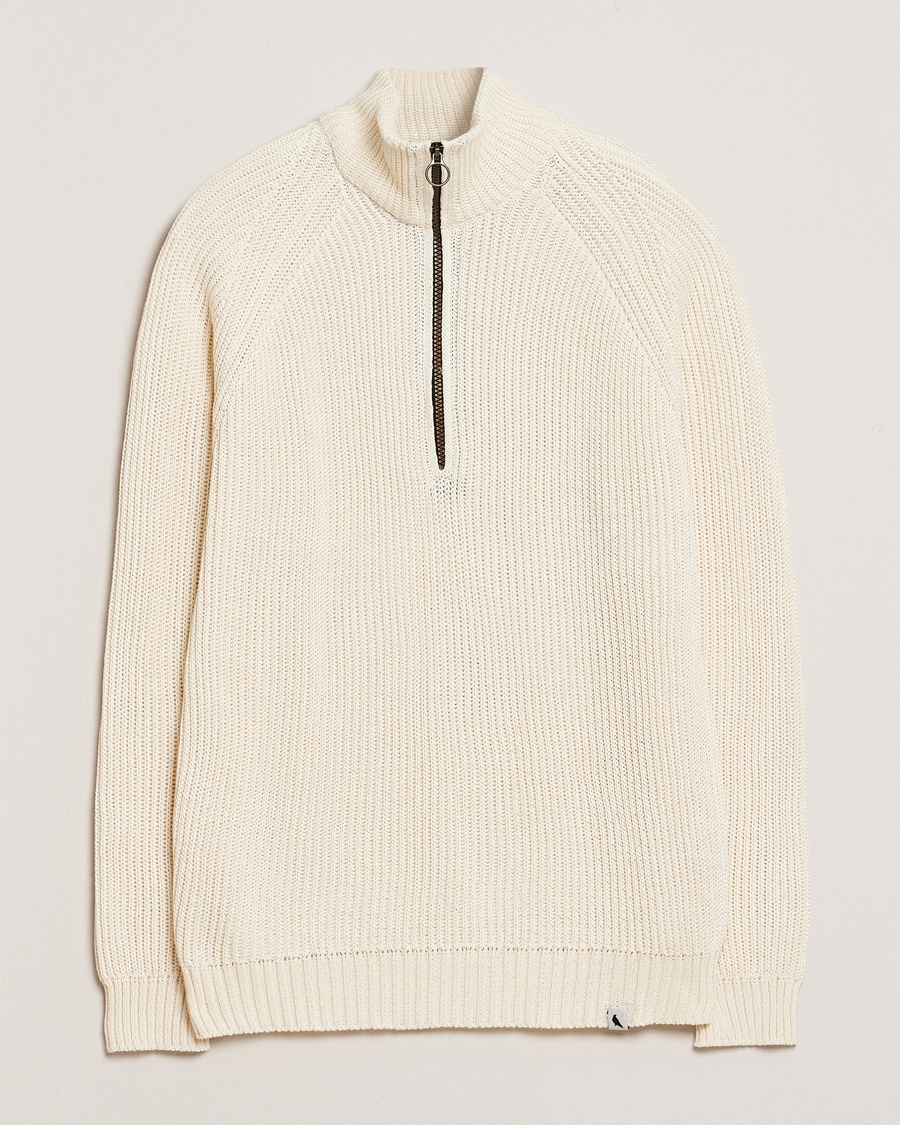 Peregrine Felix Quarter Zip Jumper White – White