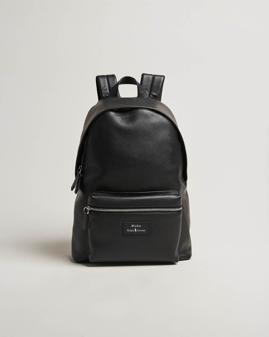 Men | Seasonal Offer | Polo Ralph Lauren | Backpack Pebble Leather Black